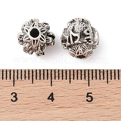 Сплавочные овальные бусины тибетского стиля  FIND-C060-010AS