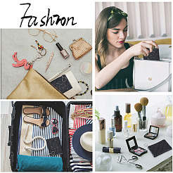 Сумки из искусственной кожи с ромбическим узором на молнии ABAG-WH0040-12B-09