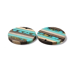 Подвески из прозрачной смолы и ореха RESI-TAC0017-68A-03