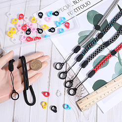 5 шт. двухцветный полиэстеровый ремешок на шею DIY-GF0008-26