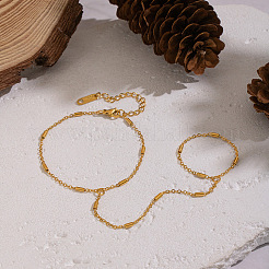 Минималистичные браслеты из бамбуковых звеньев из нержавеющей стали 304.&nbsp;GG6478