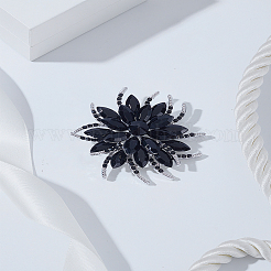 1 шт. булавки для лацкана из цветочного сплава со стразами для свадебной вечеринки&nbsp;JEWB-LP0006-06C