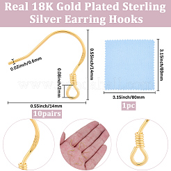 10 пара 925 крючка для сережек из стерлингового серебра&nbsp;STER-BBC0008-93G