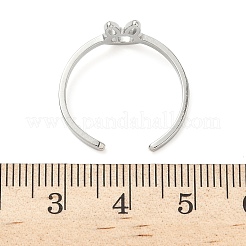 Регулируемые манжетные кольца из нержавеющей стали 304 RJEW-Z105-01P-06