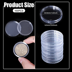 Пластиковые коробки для сбора монет AJEW-WH0270-271A