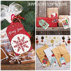 Tarjetas de exhibición del cordón del papel de Kraft del tema de la Navidad del rectángulo&nbsp;CDIS-K003-02B