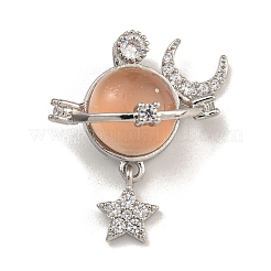 Латунные микро проложить кубического циркония подвески KK-U035-31P