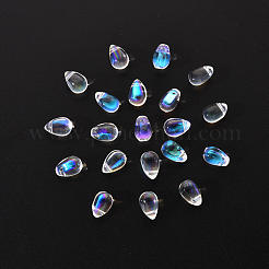 Прозрачные брызги окрашенные стеклянные подвески&nbsp;GLAA-YW0001-16