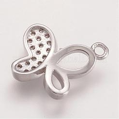 Pendentifs avec zircon cubiques à micro-pavés en laiton&nbsp;ZIRC-F049-22P