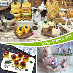 600 шт. ПВХ имитация листа мяты&nbsp;DJEW-OC0003-88