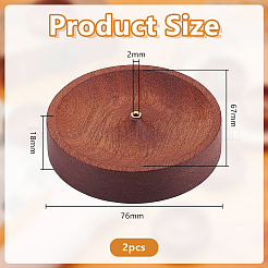 Räuchergefäß aus Holz&nbsp;AJEW-WH0816-519B-1