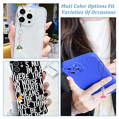 2 комплект ремешка для мобильного телефона из непрозрачной смолы в форме гриба&nbsp;HJEW-HY0001-09