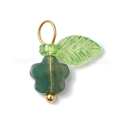 10 шт. подвески-цветы из натурального индийского агата&nbsp;PALLOY-JF03765-08