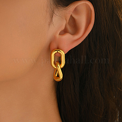 Овальные серьги-гвоздики из нержавеющей стали 304&nbsp;KV5198