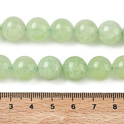 Billes de jade naturelles de teint en malaisades teintes&nbsp;G-G021-01D-04