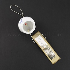 Ornamento del carillon del vento di procrlain di stile della pittura cinese&nbsp;HJEW-WH0042-11