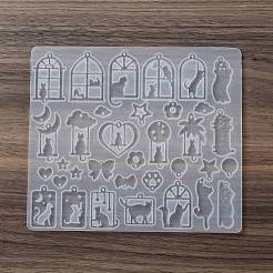 Силиконовые Молды для изготовления подвесок своими руками в форме кошки.&nbsp;DIY-F161-01C