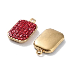 Подвески из нержавеющей стали 304 с ионным покрытием (IP) и стразами&nbsp;STAS-P339-05G