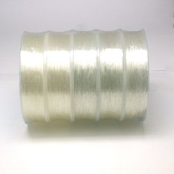 Filo di cristallo elastico coreano, gioielli fai da te che bordano i risultati del cordone elastico, chiaro, 0.8mm, circa 43.74 iarde (40 m)/rotolo