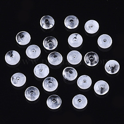 Perline acrilico trasparente, ciambella, chiaro, 4x2mm, foro: 1mm, circa 26500pcs/500g