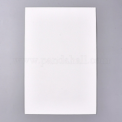 Kunstleder Stoffbahnen, für Bekleidungszubehör, weiß, 30x20x0.05 cm