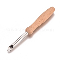Stainless Steel and Wood Circular Clay Hole Cutters, for Pottery and Sculpture, Stainless Steel Color, 150x17mm