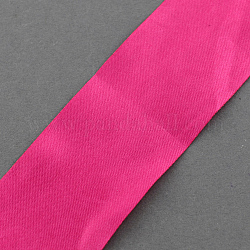 Single Face Satin Ribbon, Polyester Ribbon, Deep Pink, 1-5/8 inch(40mm), about 100yards/roll(91.44m/roll)