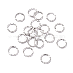 304 кольца прыжок из нержавеющей стали, открытые кольца прыжок, круглые, цвет нержавеющей стали, 12x1.4 мм, внутренний диаметр: 9.4 мм