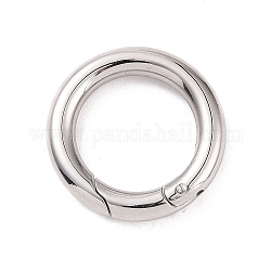 304 anelli porta molla in acciaio inossidabile, o anelli, colore acciaio inossidabile, 6 gauge, 24x4mm, diametro interno: 16mm
