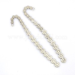 Antique Silver Plated Alloy Bookmarks, 125x10x4mm, Hole: 3.5mm