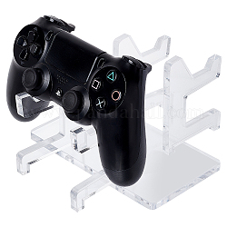 Zusammengebaute Gamepad-Controller-Displayständer aus Acryl, Transparent, fertiges Produkt: 19.8x8.9x10cm
