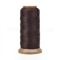 Polyester Threads, for Jewelry Making, Coconut Brown, 0.2mm, about 1093.61 yards(1000m)/roll