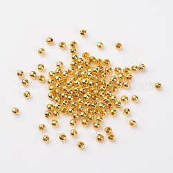 Perle di ferro spacer, tondo, oro, 4mm, Foro: 1.5 mm