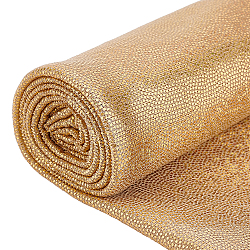 Laser Polyester Bronzing Fabric, for DIY Crafting and Clothing, Goldenrod, 150x0.03cm