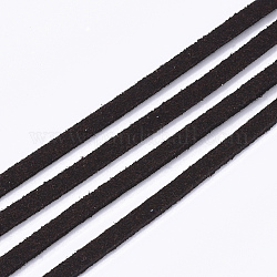 Cuerda de ante imitación, encaje de imitación de gamuza, coco marrón, 2.5~2.8x1.5mm, alrededor de 1.09 yarda (1 m) / hebra