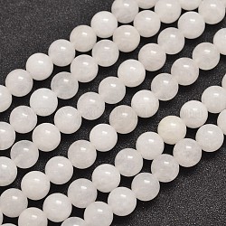 Chapelets de perles en jade de Malaisie naturelle, ronde, 10mm, Trou: 1.0mm, Environ 38 pcs/chapelet, 15 pouce