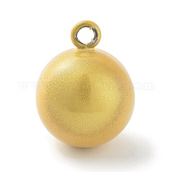 Pendente a campana in ottone, campana suikin, charms rotonde, oro, 22x17mm, Foro: 2.7 mm