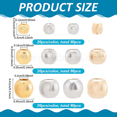 240шт 12 стиля латунные бусины KK-WR0001-44-1