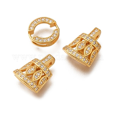 925 серебряная застежка с микропаве из прозрачного кубического циркония STER-M018-03G-1