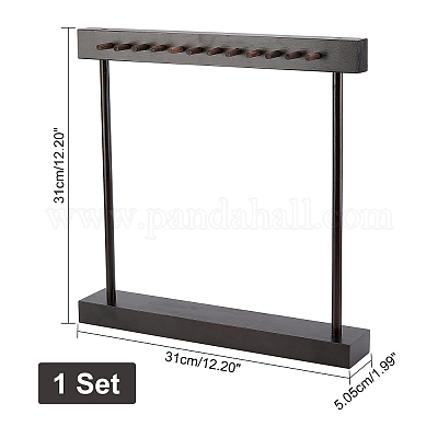 Подставка для ожерелья из искусственного орехового дерева NDIS-WH0011-01-1