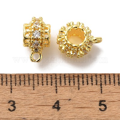 Колонна латунные микропаве кубический цирконий трубчатые дужки KK-C072-05D-G-1