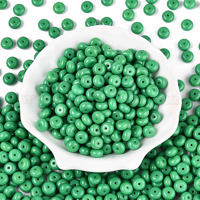 Непрозрачный стеклянный бисер с краской для выпечки SEED-N008-03A-04-1