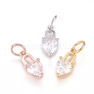 Латунь подвески ZIRC-L070-87-1