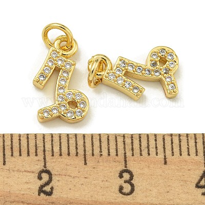 Стойки обшивки латунь микро проложить Циркон подвеску KK-K386-02L-G-1