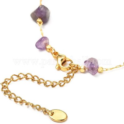 10 шт. набор браслетов на ногу с бусинами из натуральных смешанных драгоценных камней&nbsp;AJEW-PH0004-76-1