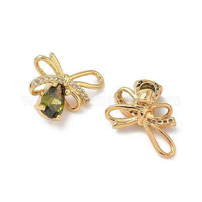 Латунные микро проложить кубического циркония подвески KK-Z136-58G-01-1
