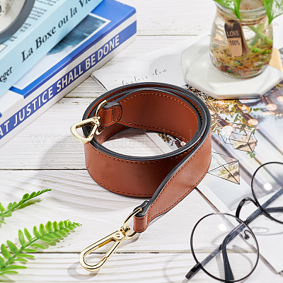 1.5 inch Quality Leather Adjustable Crossbody Purse Bag Luggage Replacement  Strap