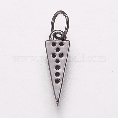 Латунные микро проложить кубического циркония подвески KK-P134-16B-1