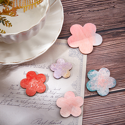 4 сумка 4 стиля натуральный деревянный кабошон WOOD-CA0001-22-1