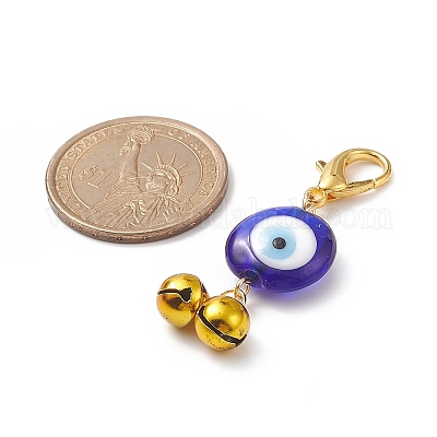 Подвеска лэмпворк ручной работы от сглаза HJEW-JM00839-1